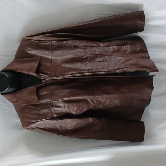 𝅺Wilsons Leather jacket size Large, thinsulate, zip-out quilted lining - Picture 1 of 9